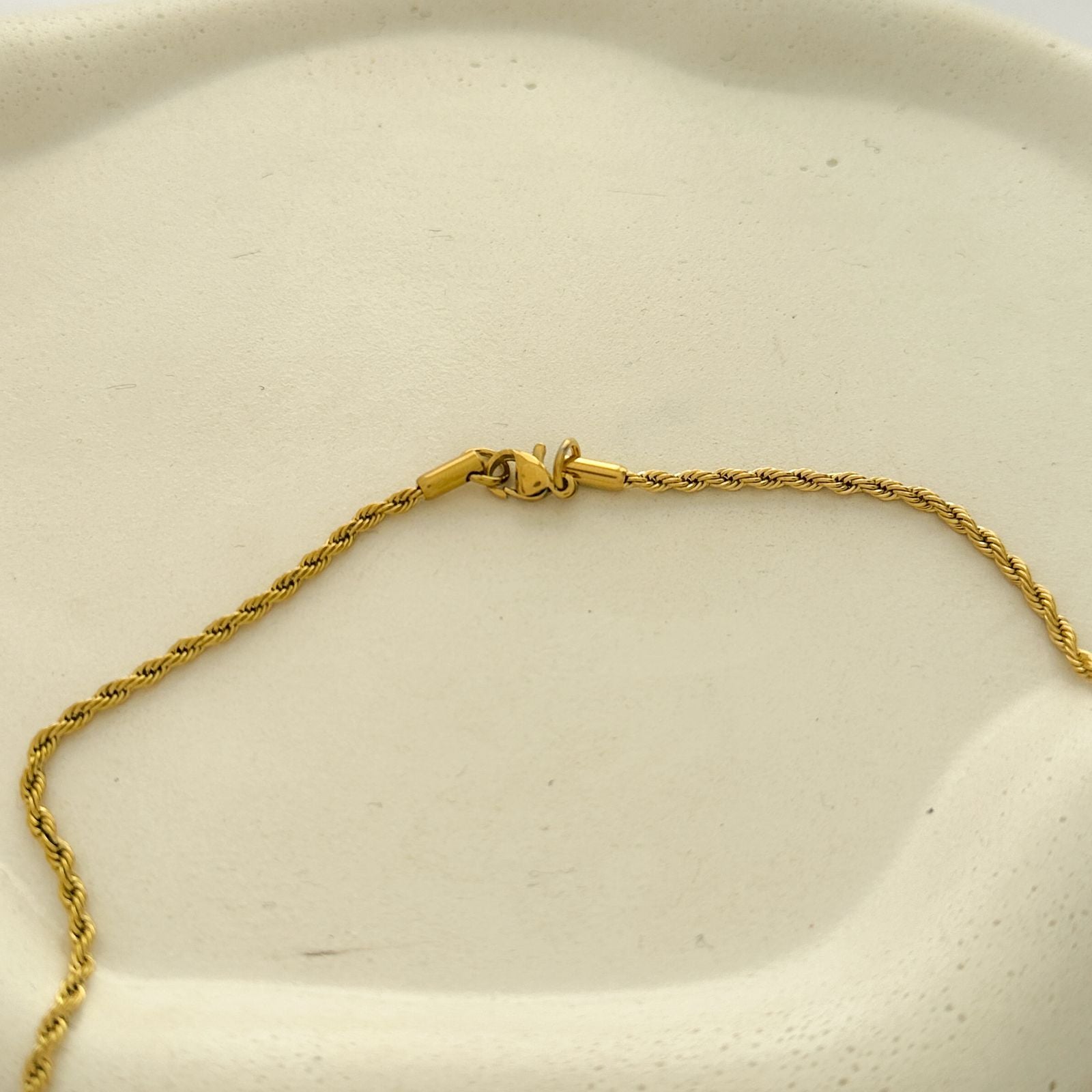 Colar em aço - cordão baiano P