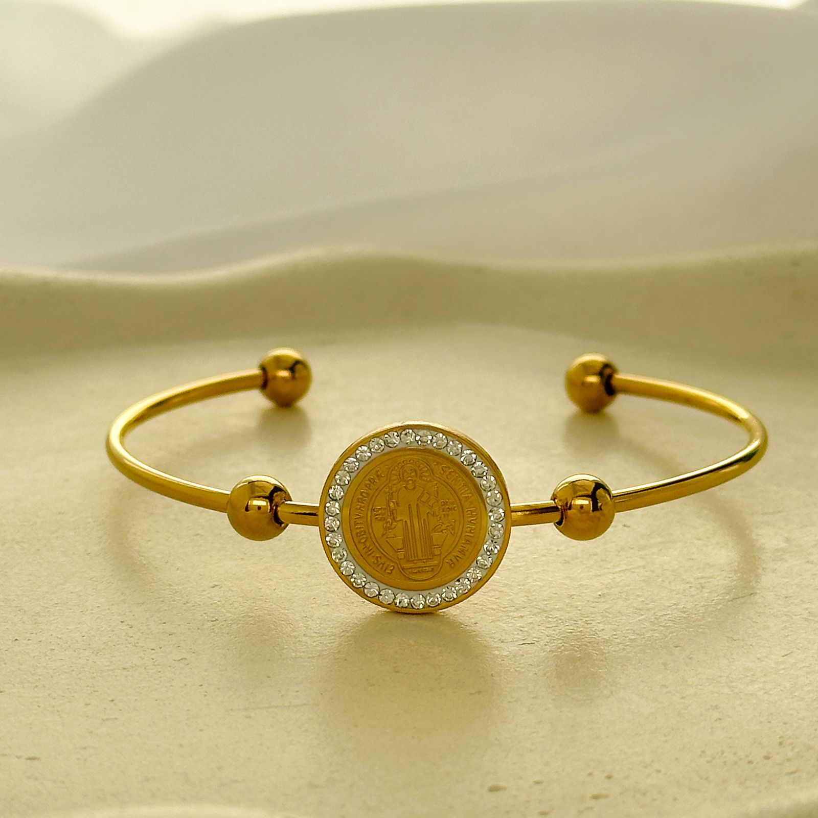 Bracelete São Bento - aço