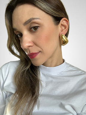 Brinco AÇO - trape dourado