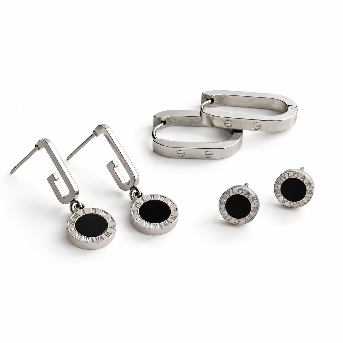 Trio de brincos- AÇO
