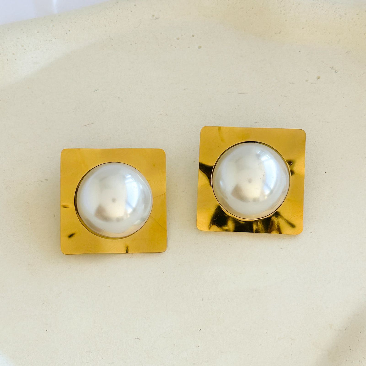 Brinco Maxi Pérola - Aço