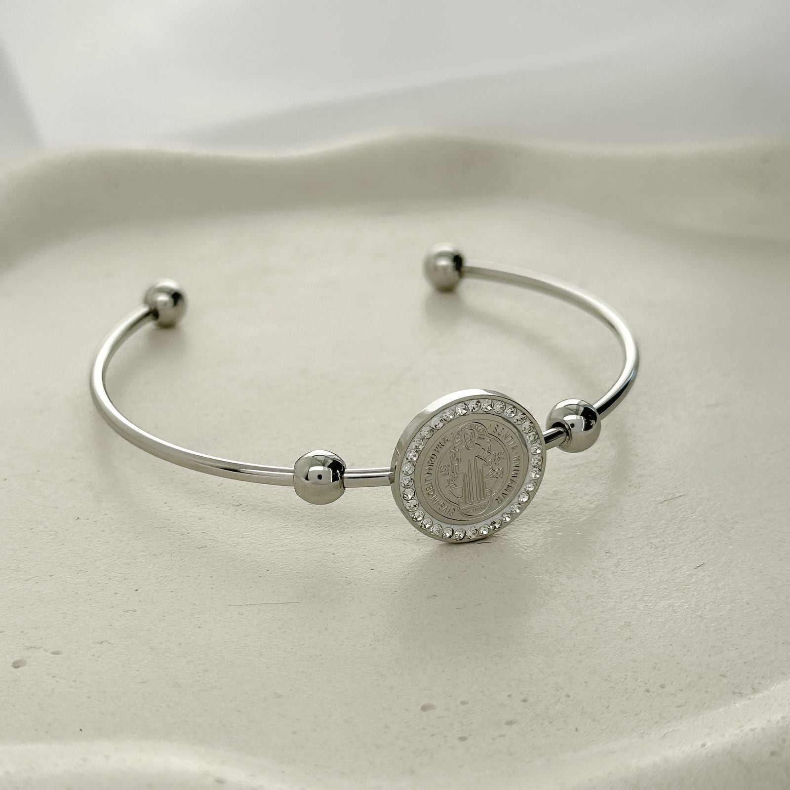 Bracelete São Bento - aço