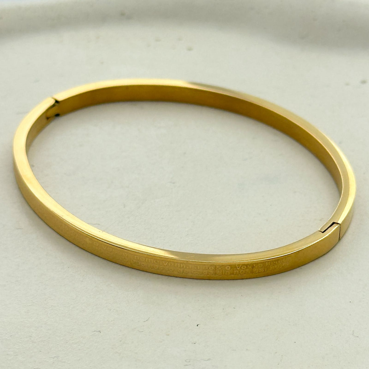 Bracelete Pai Nosso AÇO