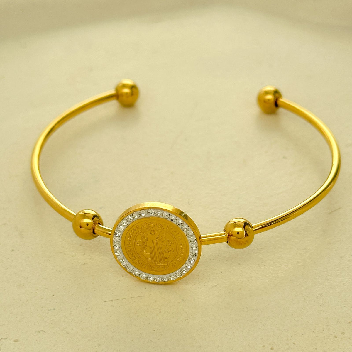 Bracelete São Bento - aço