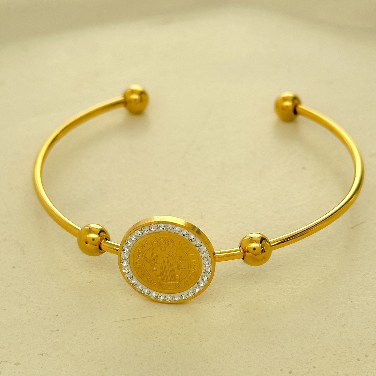 Bracelete São Bento - aço