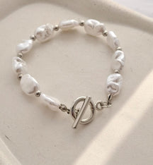 Pulseira pérolas orgânicas