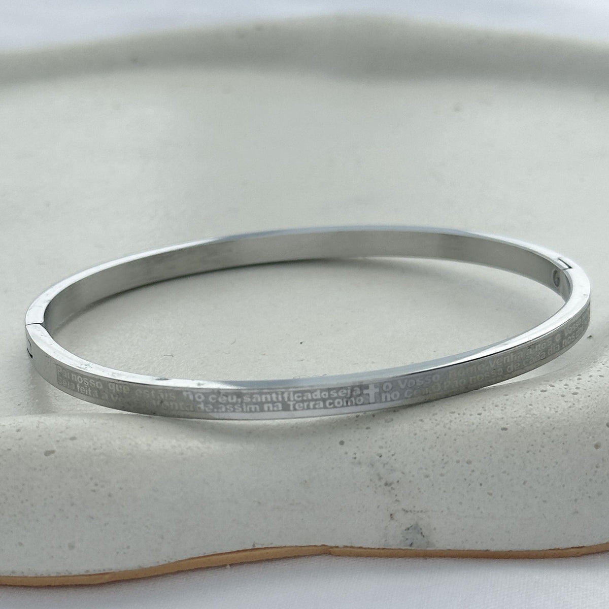 Bracelete Pai Nosso AÇO