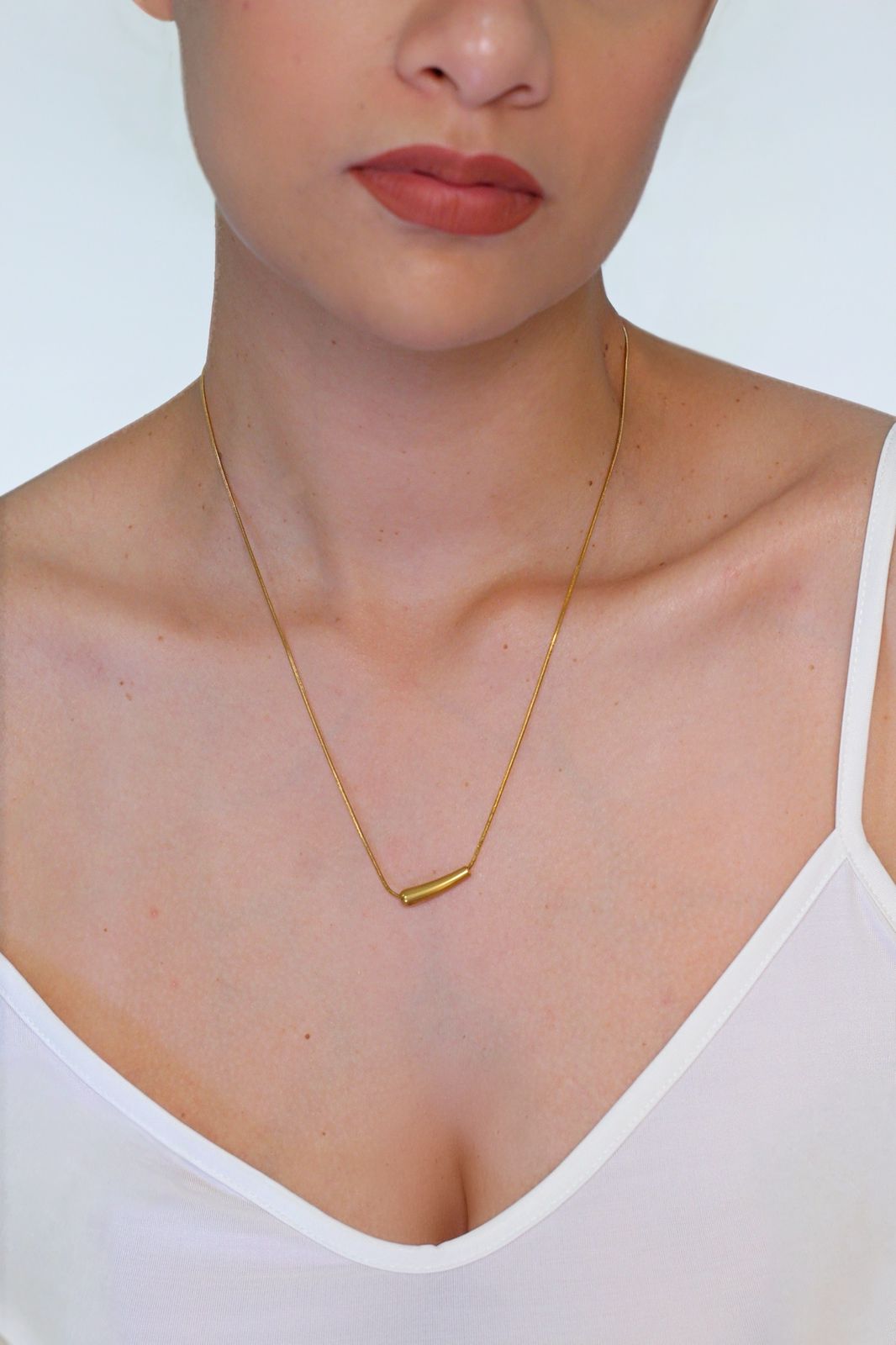 Colar gota caída em AÇO