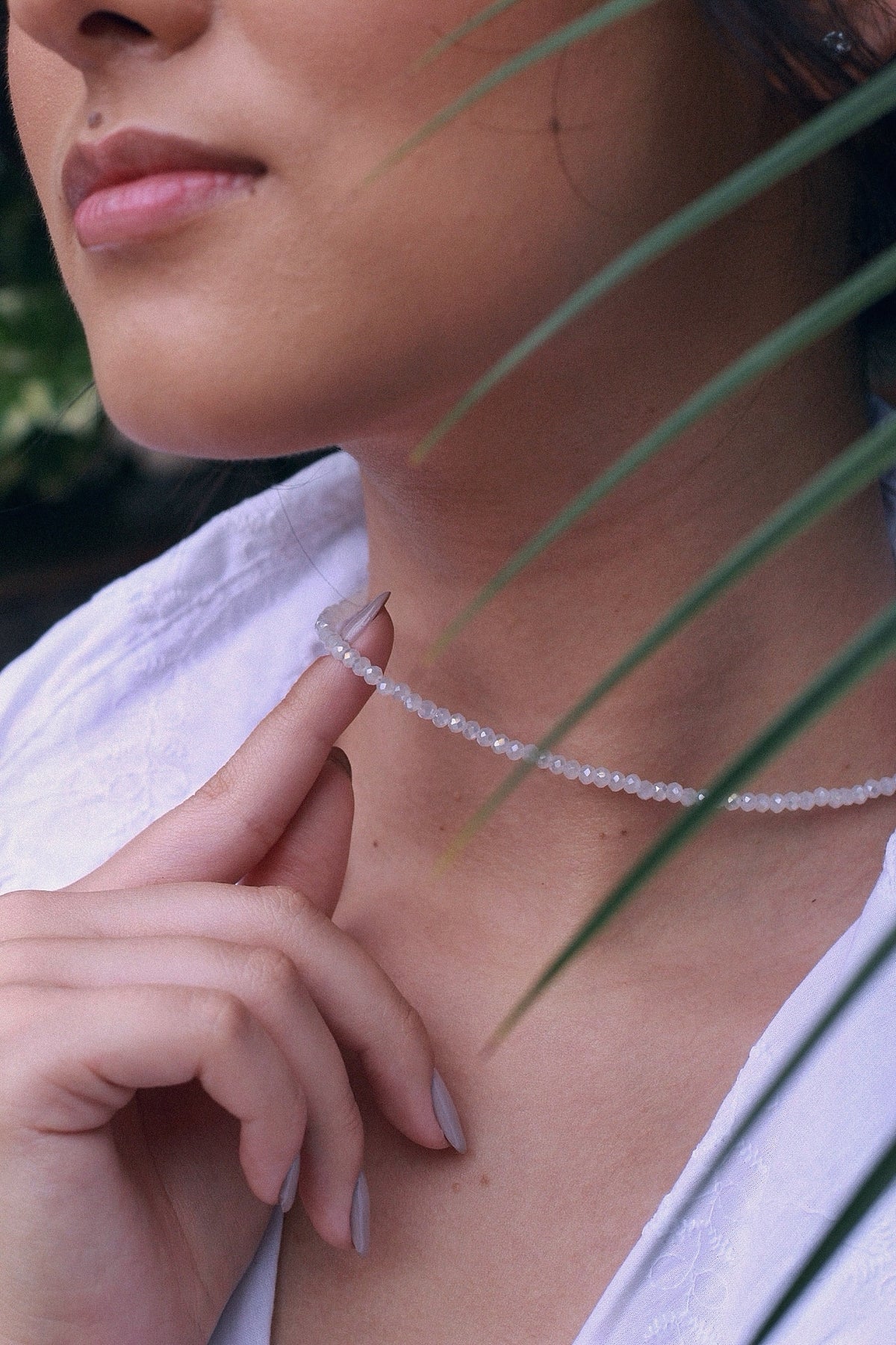 Colar cascalhos aço inox