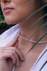 Colar cascalhos aço inox