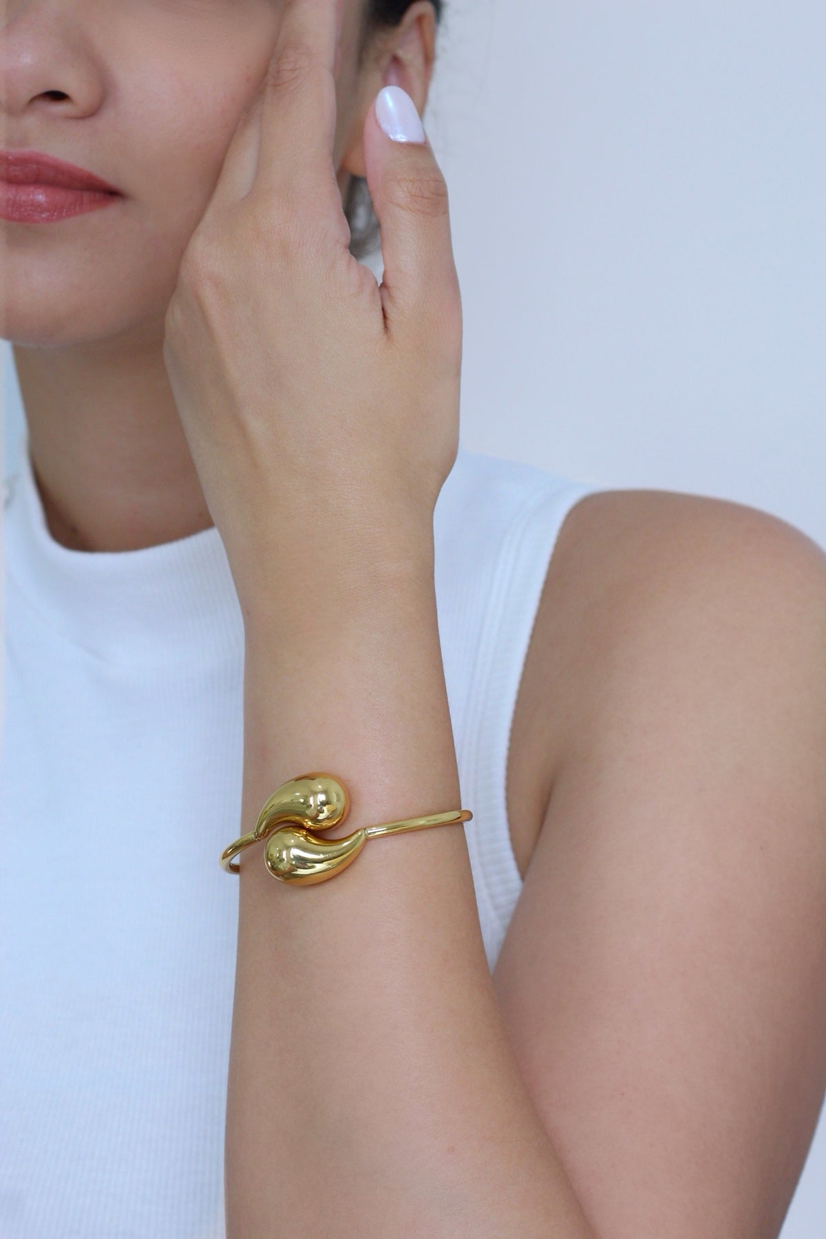 Bracelete gota em Aço inoxidável