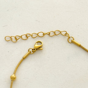 Pulseira em aço com mini esfera