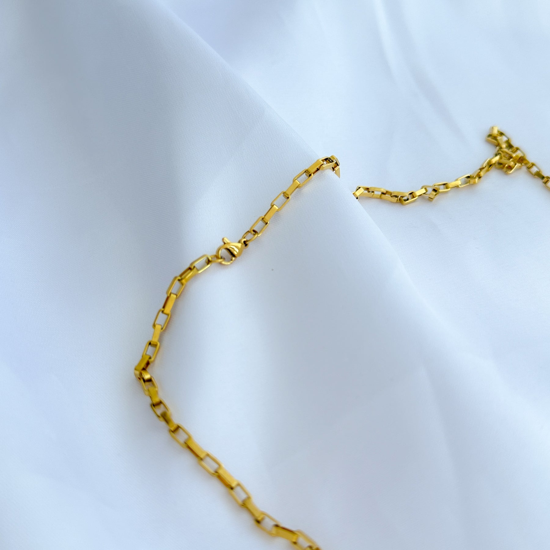 Colar longo mini elos em aço