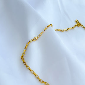 Colar longo mini elos em aço