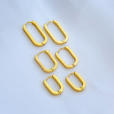 Trio de brinco em aço