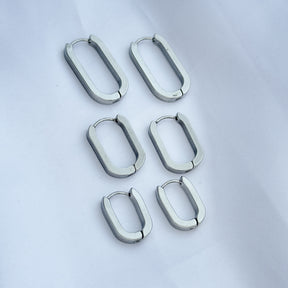 Trio de brinco em aço