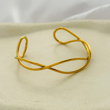 Bracelete ondas infinitas - aço