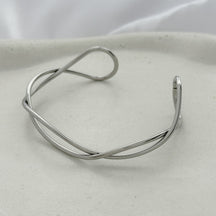 Bracelete ondas infinitas - aço