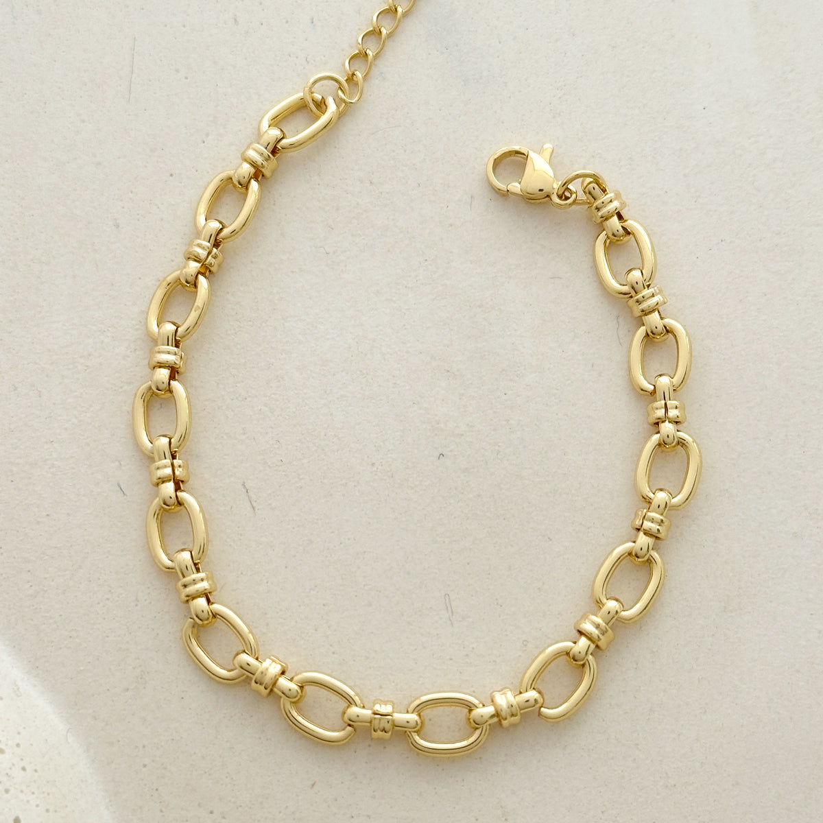 Pulseira elos em aço