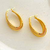 Brinco AÇO - argola oval P M G