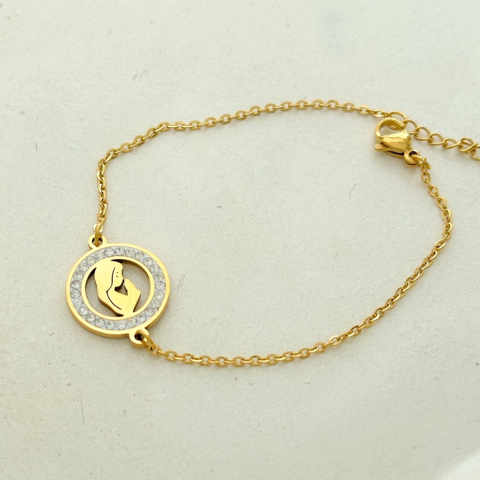 Pulseira Aço Mãe de Jesus