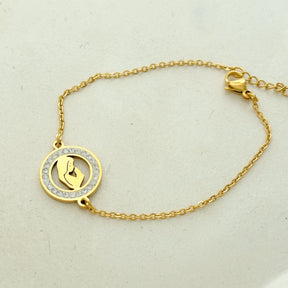 Pulseira Aço Mãe de Jesus