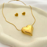 Conjunto Coração Aço