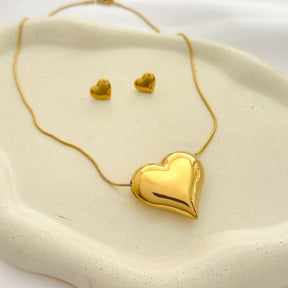 Conjunto Coração Aço