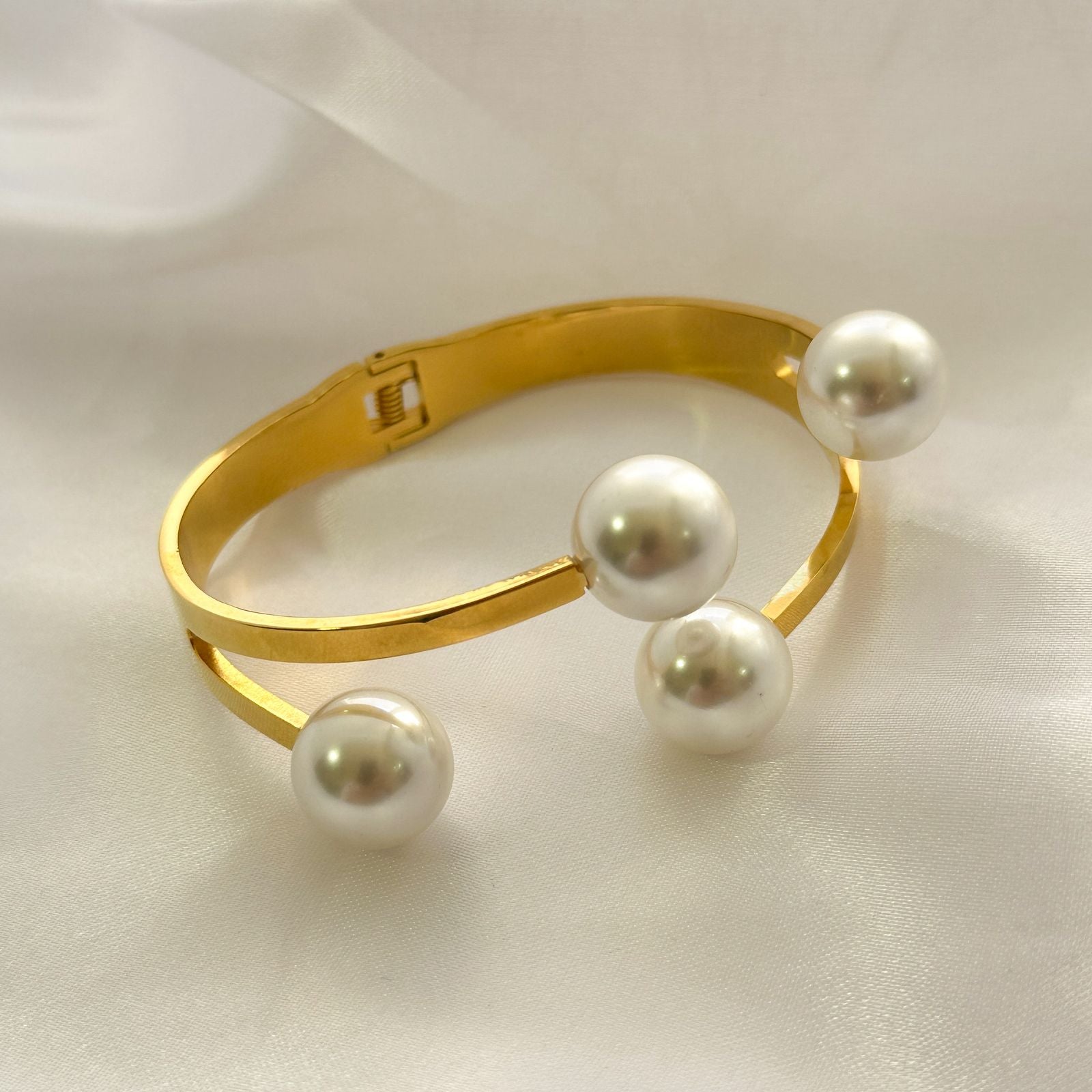 Bracelete Maxi Pérola - Aço