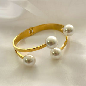 Bracelete Maxi Pérola - Aço