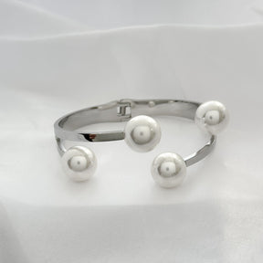 Bracelete Maxi Pérola - Aço