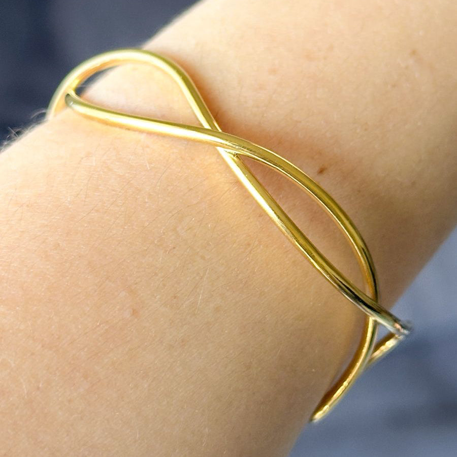 Bracelete ondas infinitas - aço