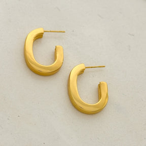 Brinco meia argola AÇO