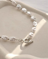 Colar pérolas orgânicas