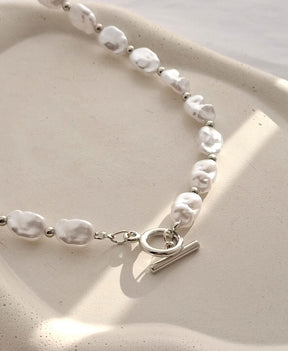 Colar pérolas orgânicas