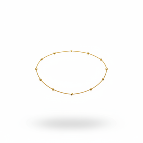 Colar choker em aço inoxidável - fundo branco